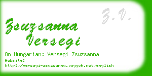 zsuzsanna versegi business card